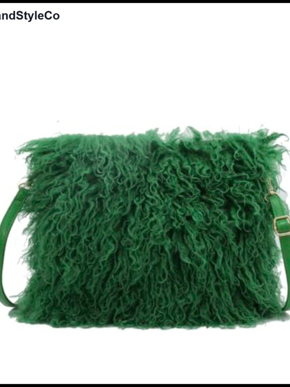 Faux Fur Square Crossbody Bag Furry Plush Soft Shoulder Handbag